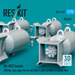 AN-M57 bombs (250 lbs, box-type fin) for all USAF & RAF of WW2 (8 pcs) (3D Printed) Scale 1:72 ResKit RS72-0537