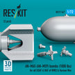 AN-M65 (AN-M59) bombs (1000 lbs) for all USAF & RAF of WW2 (2 pcs) (3D Printed) Scale 1:72 ResKit RS72-0547
