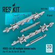 MBD3-U6-68 multiple bombs racks (2 pcs) (Su-17, Su-24, Su-27, Su-30) (3D Printed) Scale 1:72 ResKit RS72-0556