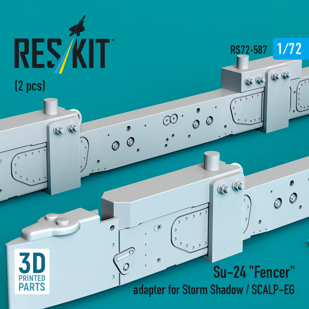 Su-24 Fencer adapter for Storm Shadow / SCALP-EG (2 pcs) (3D Printed) Scale 1:72 ResKit RS72-0587