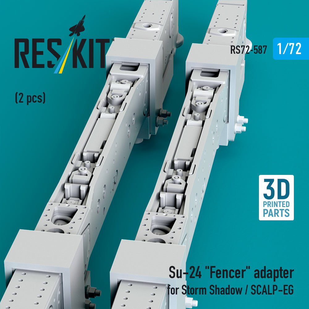 Su-24 Fencer adapter for Storm Shadow / SCALP-EG (2 pcs) (3D Printed) Scale 1:72 ResKit RS72-0587