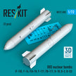 B83 nuclear bombs (2 pcs) (F-15E, F-16, F/A-18, F-111, FB-111, B-1B, B-2, B-52) (3D Printed) Scale 1:72 ResKit RS72-0590