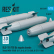 BLU-1B (750lb) napalm bombs finned MXU-393/B (4 pcs) (A-1, A-4, A-7, A-26K, B-57, F-100) (3D Printed) Scale 1:72 ResKit RS72-0597