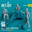 MJ-4 Jammer (MHU-83 B/E) driver & airmen (scene 2) (3 pcs) (3D Printed) Scale 1:32 ResKit RSF32-0052 for Figurines for Aircraft Model Kit