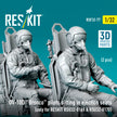 North American OV-10D Bronco Pilots Sitting in Ejection Seats (2 pcs) (only for RESKIT RSU32-0169 & RSU32-0170) (3D Printed) Scale 1:32 ResKit RSF32-0077 for Aircraft Model Kit