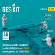 Driver & Airmen (modern) (3 pcs) (MHU-83 D/E Lift Truck LOWER Loading Position for RSK32-0010) (3D Printed) Scale 1:32 ResKit RSF32-0079 for Figurines for Aircraft Model Kit