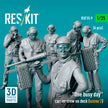 One busy day carrier crew on deck (scene 2) (6 pcs) (3D Printed) Scale 1:35 ResKit RSF35-0009 for Figurines for Aircraft Model Kit