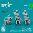 Sikorsky CH-54A Tarhe Pilots Early in Seats for ICM kit (1962-1968) (3 pcs) (3D Printed) Scale 1:35 ResKit RSF35-0010 for Helicopters Model Kit