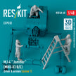 MJ-4 Jammer (MHU-83 B/E) driver & airmen (scene 1) (3 pcs) (3D Printed) Scale 1:48 ResKit RSF48-0060 for Figurines for Aircraft Model Kit