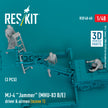 MJ-4 Jammer (MHU-83 B/E) driver & airmen (scene 1) (3 pcs) (3D Printed) Scale 1:48 ResKit RSF48-0060 for Figurines for Aircraft Model Kit