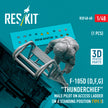 Republic F-105 (D,F,G) Thunderchief male pilot on Access Ladder (in a standing position - type 3) (1 pcs) (3D Printed) Scale 1:48 ResKit RSF48-0068 for Figurines for Aircraft Model Kit
