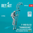 Republic F-105 (D,F,G) Thunderchief male pilot on Access Ladder (in a standing position - type 3) (1 pcs) (3D Printed) Scale 1:48 ResKit RSF48-0068 for Figurines for Aircraft Model Kit