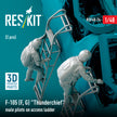 Republic F-105 (F, G) Thunderchief male pilots on Access Ladder (2 pcs) (3D Printed) Scale 1:48 ResKit RSF48-0074 for Figurines for Aircraft Model Kit