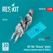 North American OV-10A Bronco Pilots Sitting in Ejection Seats for ICM kit (2 pcs) (3D Printed) Scale 1:48 ResKit RSF48-0082 for Aircraft Model Kit