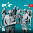 One busy day carrier crew on deck (scene 2) (6 pcs) (3D Printed) Scale 1:48 ResKit RSF48-0090 for Figurines for Aircraft / Helicopters Model Kit