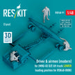 Driver & Airmen (modern) (3 pcs) (MHU-83 D/E Lift Truck LOWER Loading Position for RSK48-0008) (3D Printed) Scale 1:48 ResKit RSF48-0091 for Figurines for Aircraft Model Kit