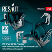 PBY-5/5A/ OA-10A Catalina Engine maintenance platform (2 pcs) with service crew (5 pcs) for Revell/Monogram/Hasegawa kit (3D Printed) Scale 1:48 ResKit RSF48-0162