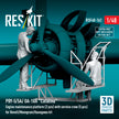 PBY-5/5A/ OA-10A Catalina Engine maintenance platform (2 pcs) with service crew (5 pcs) for Revell/Monogram/Hasegawa kit (3D Printed) Scale 1:48 ResKit RSF48-0162