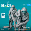 Purple jersey refueling team (modern) (scene 2) (2 pcs) (3D Printed) Scale 1:72 ResKit RSF72-0021 for Figurines for Aircraft / Helicopters Model Kit
