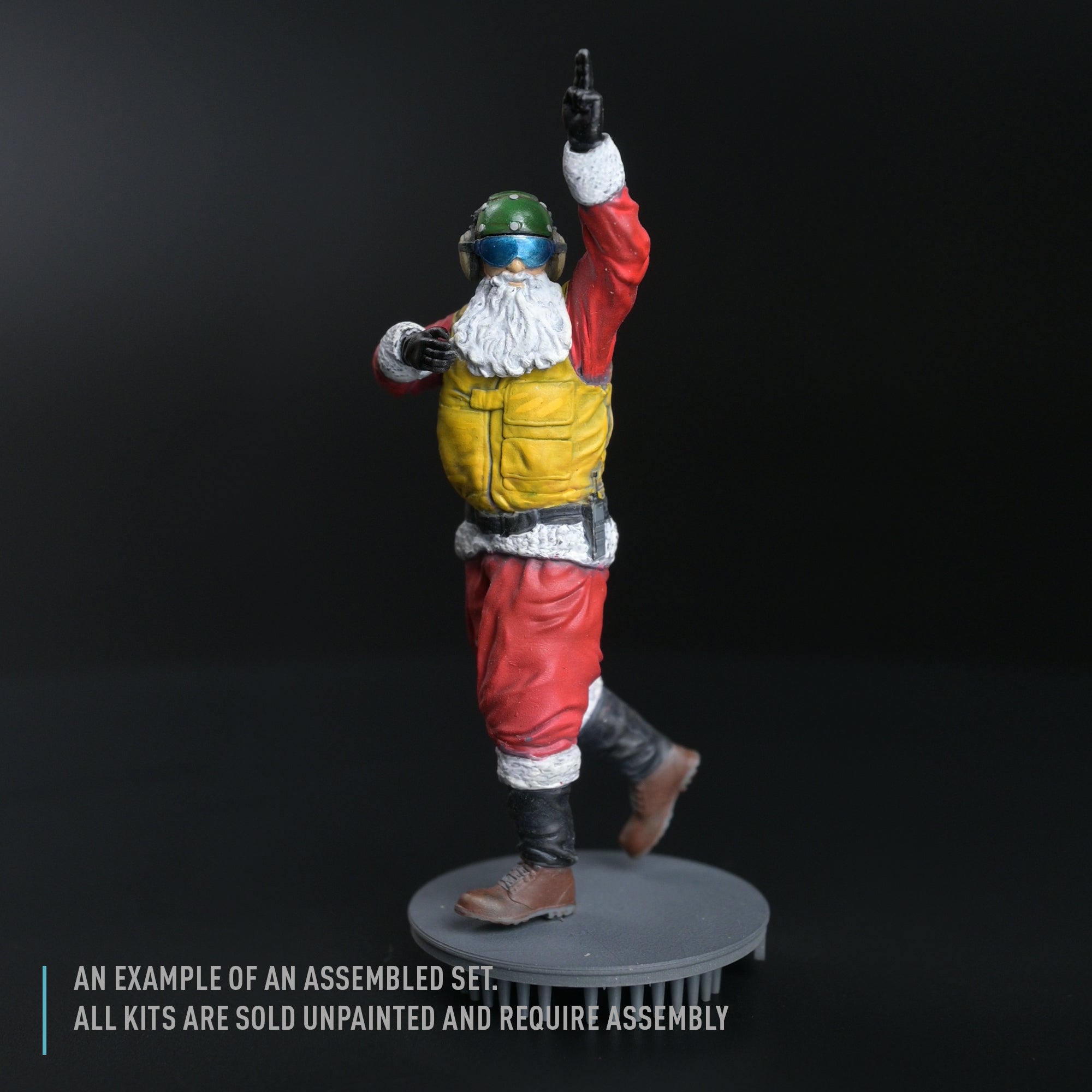 Yellow jersey Santa Aircraft Handling Officer (1 pcs) (3D Printed) Scale 1:72 ResKit RSF72-0024 for Figurines for Aircraft / Helicopters Model Kit