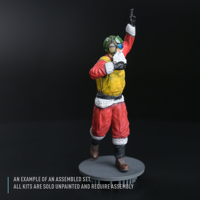 Yellow jersey Santa Aircraft Handling Officer (1 pcs) (3D Printed) Scale 1:72 ResKit RSF72-0024 for Figurines for Aircraft / Helicopters Model Kit