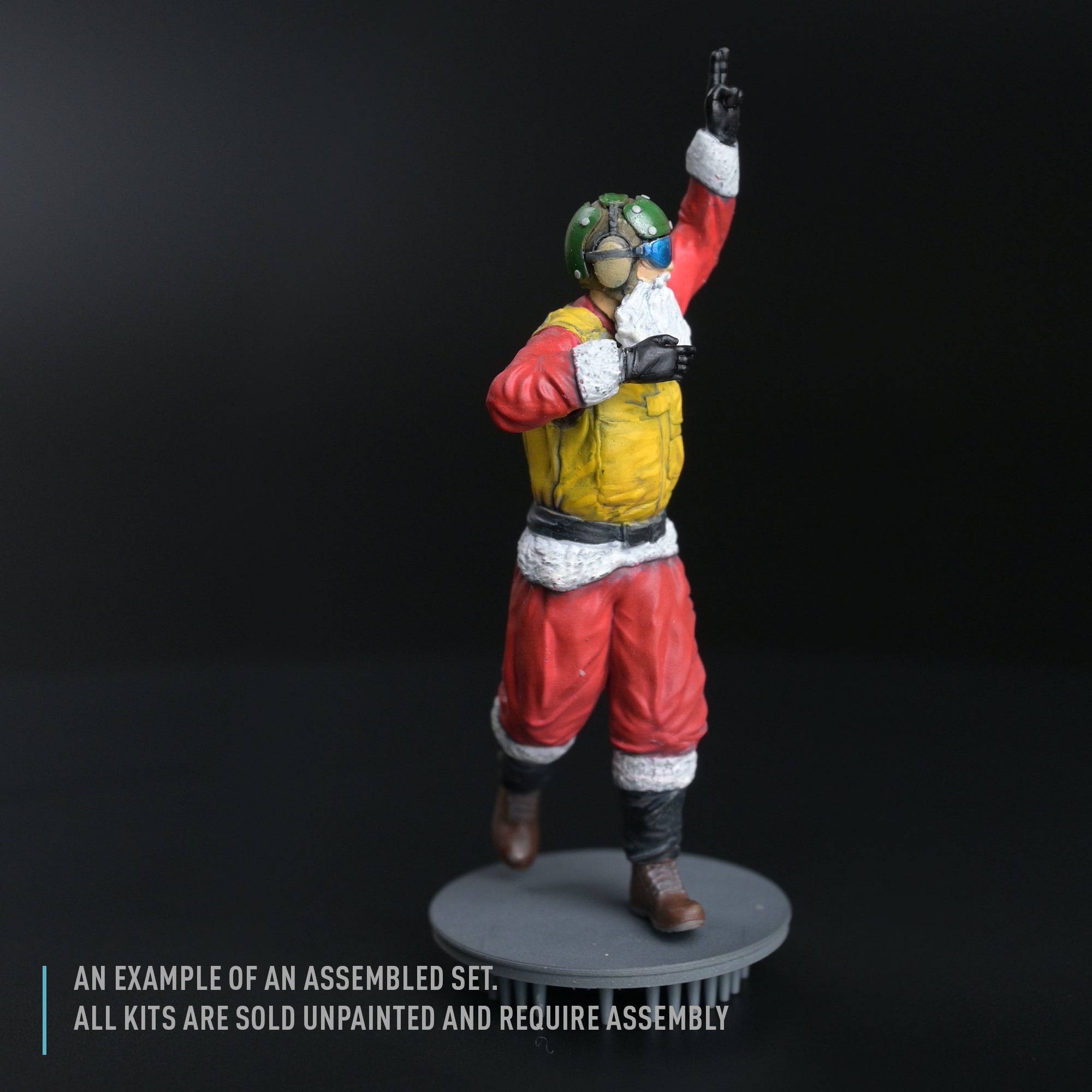 Yellow jersey Santa Aircraft Handling Officer (1 pcs) (3D Printed) Scale 1:72 ResKit RSF72-0024 for Figurines for Aircraft / Helicopters Model Kit