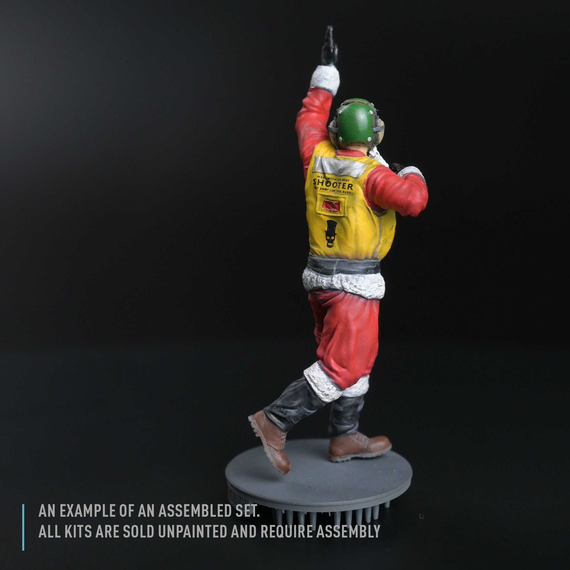 Yellow jersey Santa Aircraft Handling Officer (1 pcs) (3D Printed) Scale 1:72 ResKit RSF72-0024 for Figurines for Aircraft / Helicopters Model Kit