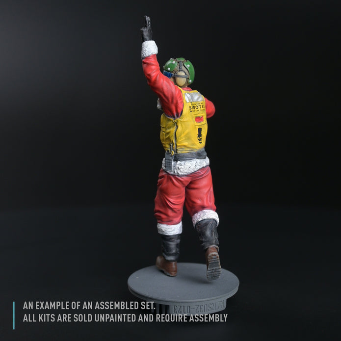 Yellow jersey Santa Aircraft Handling Officer (1 pcs) (3D Printed) Scale 1:72 ResKit RSF72-0024 for Figurines for Aircraft / Helicopters Model Kit