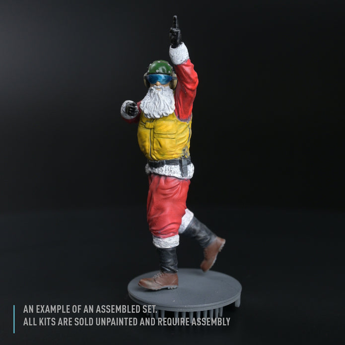 Yellow jersey Santa Aircraft Handling Officer (1 pcs) (3D Printed) Scale 1:72 ResKit RSF72-0024 for Figurines for Aircraft / Helicopters Model Kit