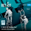 Republic F-105 (F, G) Thunderchief male pilots on Access Ladder (2 pcs) (3D Printed) Scale 1:72 ResKit RSF72-0059 for Figurines for Aircraft Model Kit