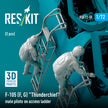 Republic F-105 (F, G) Thunderchief male pilots on Access Ladder (2 pcs) (3D Printed) Scale 1:72 ResKit RSF72-0059 for Figurines for Aircraft Model Kit