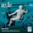 Male driver for Deck Tractor A/S32A-49 (scene 2) (1 pcs) (3D Printed) Scale 1:72 ResKit RSF72-0066 for Figurines for Aircraft Model Kit