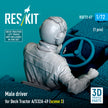 Male driver for Deck Tractor A/S32A-49 (scene 3) (1 pcs) (3D Printed) Scale 1:72 ResKit RSF72-0067 for Figurines for Aircraft Model Kit