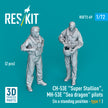 Sikorsky CH-53E Super Stallion, MH-53E Sea Dragon pilots (in a standing position - type 1) (2 pcs) (3D Printed) Scale 1:72 ResKit RSF72-0069