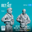 Sikorsky CH-53E Super Stallion, MH-53E Sea Dragon pilots (in a standing position - type 1) (2 pcs) (3D Printed) Scale 1:72 ResKit RSF72-0069