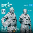 Sikorsky CH-53E Super Stallion, MH-53E Sea Dragon pilots (in a standing position - type 2) (2 pcs) (3D Printed) Scale 1:72 ResKit RSF72-0070