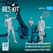 Driver & Airmen (modern) (3 pcs) (MHU-83 D/E Lift Truck UPPER Loading Position for RSK72-0009) (3D Printed) Scale 1:72 ResKit RSF72-0073 for Figurines for Aircraft Model Kit