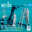 Driver & Airmen (1960+) (3 pcs) (MJ-4 Jammer (MHU-83 B/E) Early Lift Truck for RSK72-0006 & for RSK72-0007) (scene 1) (3D Printed) Scale 1:72 ResKit RSF72-0074 for Figurines for Aircraft Model Kit