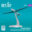 Ukrainian Recon Unmanned Aerial Vehicle (UAV) Shark-D (3D Printed) Scale 1:16 ResKit RSK16-0001 for Unmanned Aerial Vehicle (UAV) Model Kit