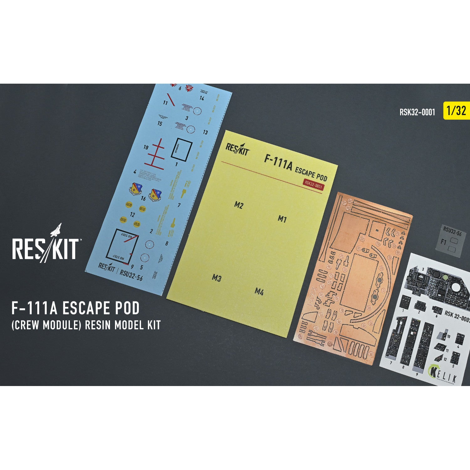 F-111A Escape Pod (Crew Module) resin model kit Scale 1:32 ResKit RSK32-0001 for Aircraft Model Kit