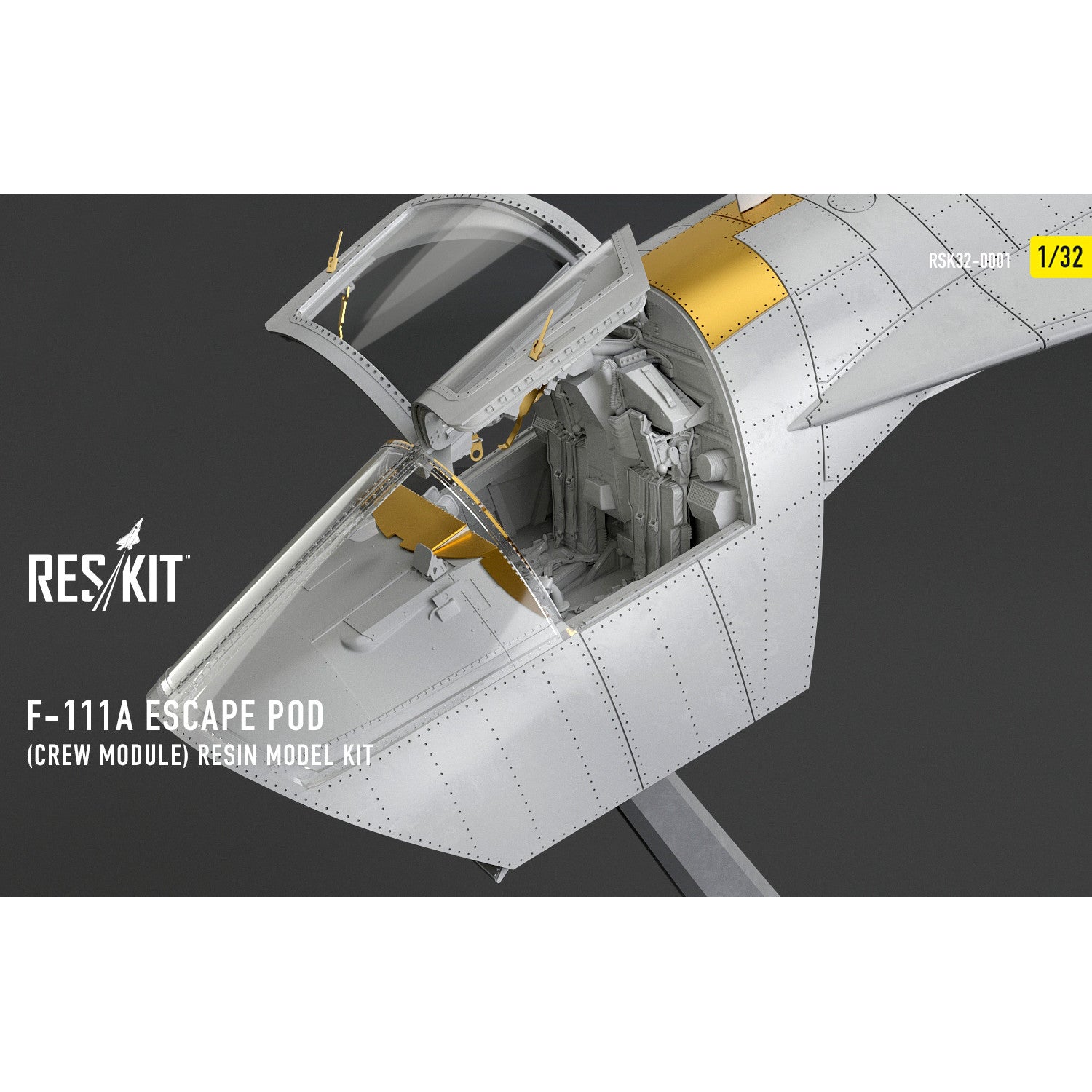 F-111A Escape Pod (Crew Module) resin model kit Scale 1:32 ResKit RSK32-0001 for Aircraft Model Kit