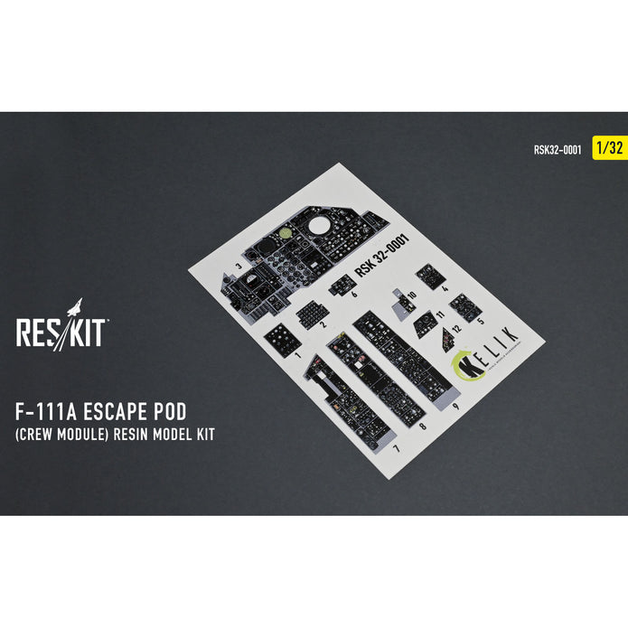 F-111A Escape Pod (Crew Module) resin model kit Scale 1:32 ResKit RSK32-0001 for Aircraft Model Kit