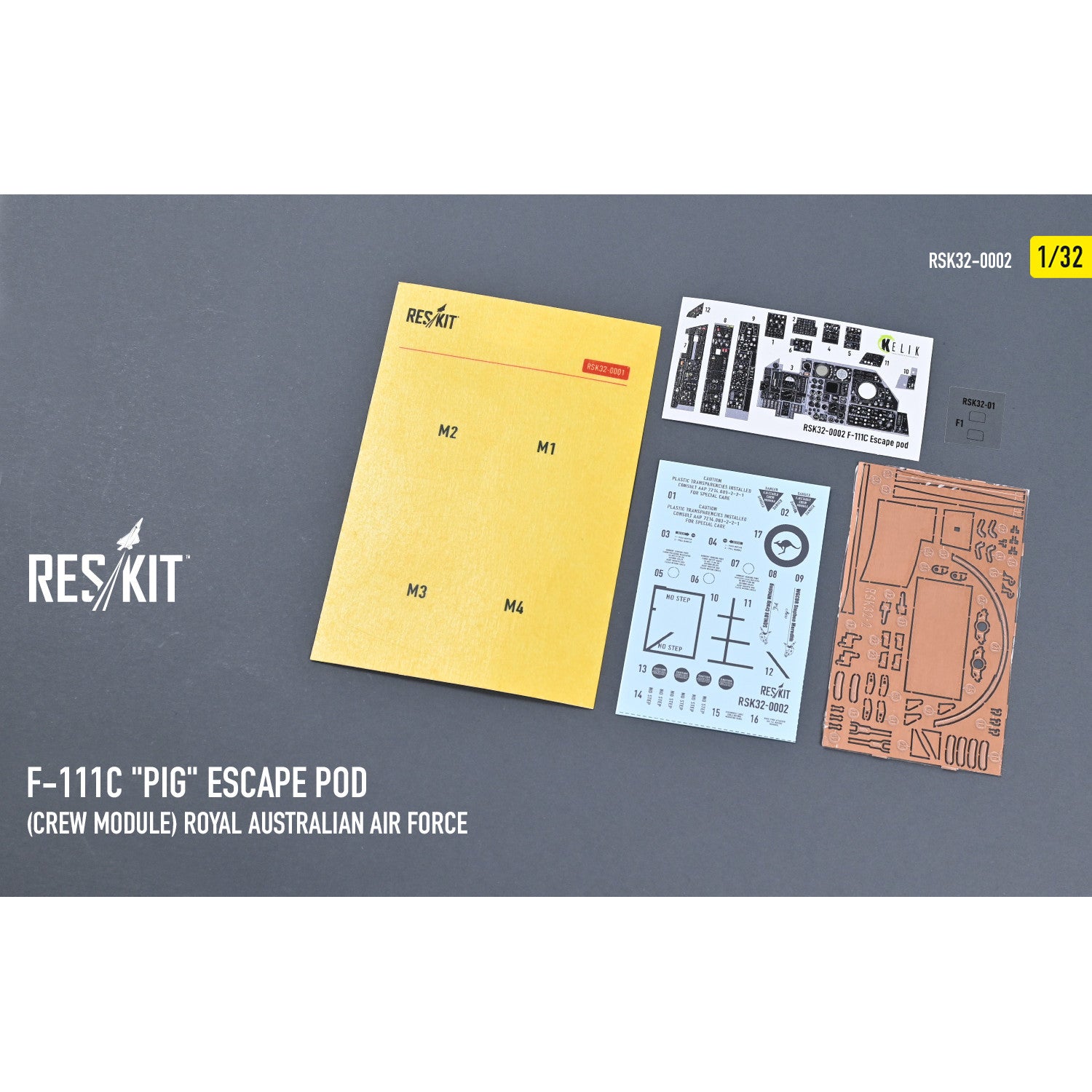 F-111С Pig Escape Pod (Crew Module) Royal Australian Air Force - resin model kit Scale 1:32 ResKit RSK32-0002 for Aircraft Model Kit
