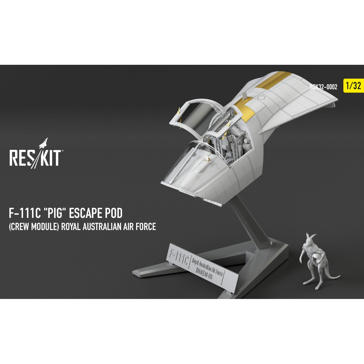 F-111С Pig Escape Pod (Crew Module) Royal Australian Air Force - resin model kit Scale 1:32 ResKit RSK32-0002 for Aircraft Model Kit