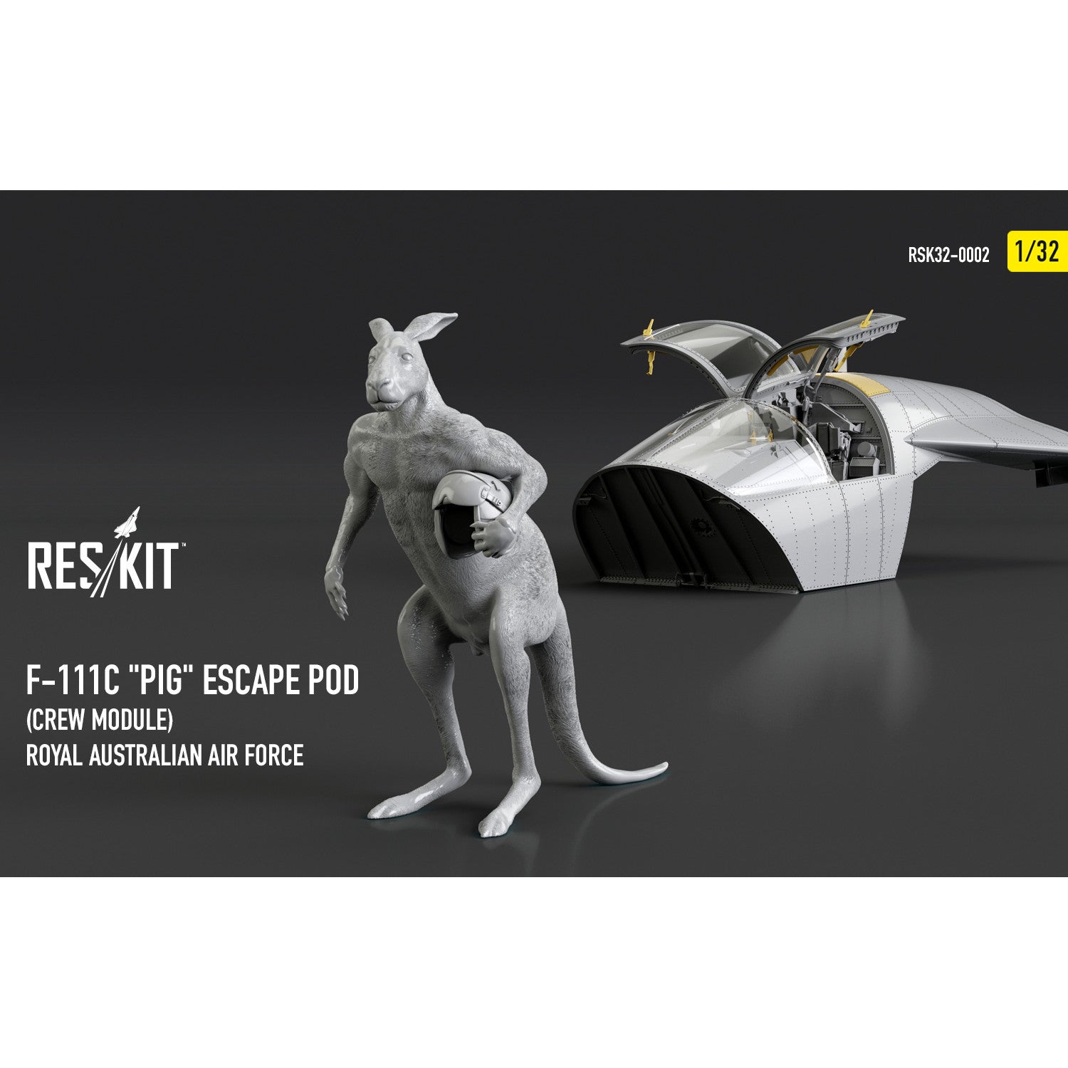 F-111С Pig Escape Pod (Crew Module) Royal Australian Air Force - resin model kit Scale 1:32 ResKit RSK32-0002 for Aircraft Model Kit
