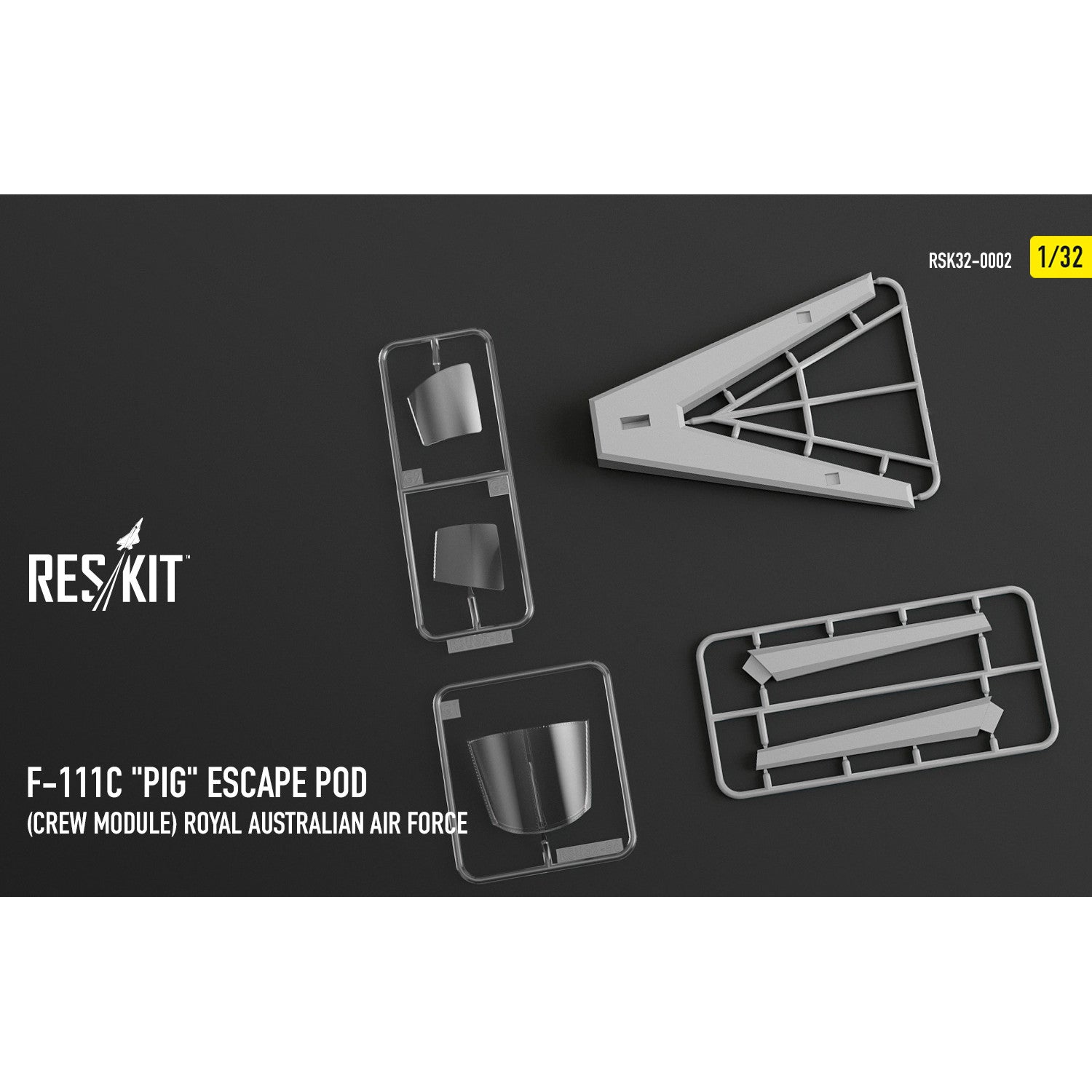 F-111С Pig Escape Pod (Crew Module) Royal Australian Air Force - resin model kit Scale 1:32 ResKit RSK32-0002 for Aircraft Model Kit