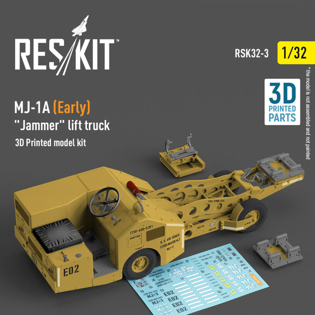 MJ-1A (Early) Jammer Lift Truck (3D Printed model kit) Scale 1:32 ResKit RSK32-0003