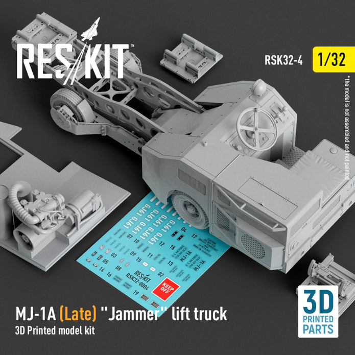 MJ-1A (Late) Jammer Lift Truck (3D Printed model kit) Scale 1:32 ResKit RSK32-0004