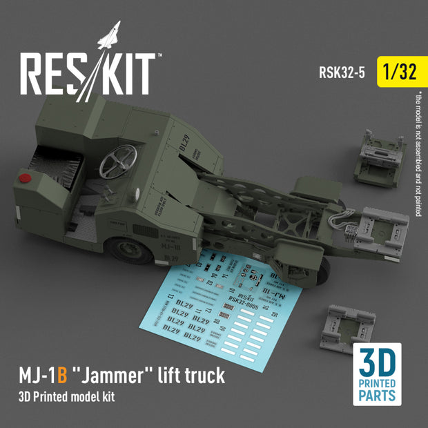 MJ-1B Jammer Lift Truck (3D Printed model kit) Scale 1:32 ResKit RSK32-0005