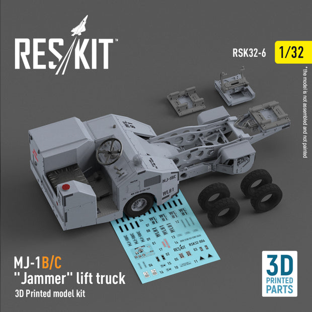 MJ-1B/C Jammer Lift Truck (3D Printed model kit) Scale 1:32 ResKit RSK32-0006